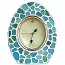 ビーチグラスモザイクの時計